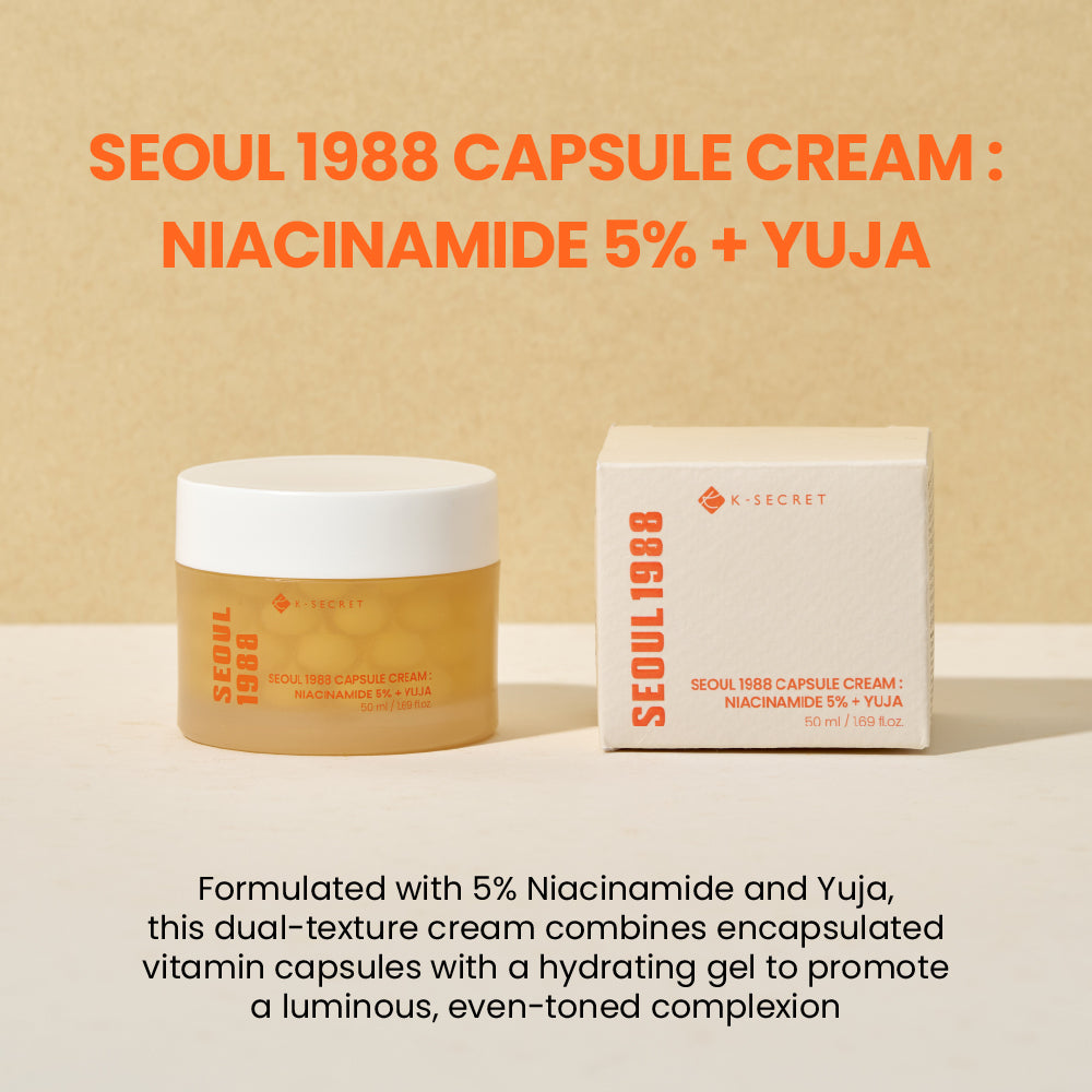 K-SECRET Capsule Cream: Niancinamide 5% + Yuja 50ml