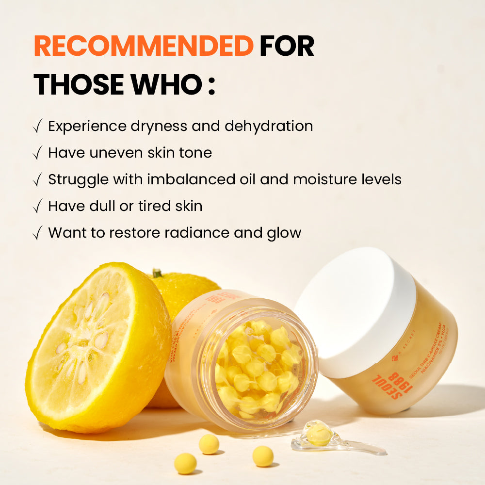 K-SECRET Capsule Cream: Niancinamide 5% + Yuja 50ml