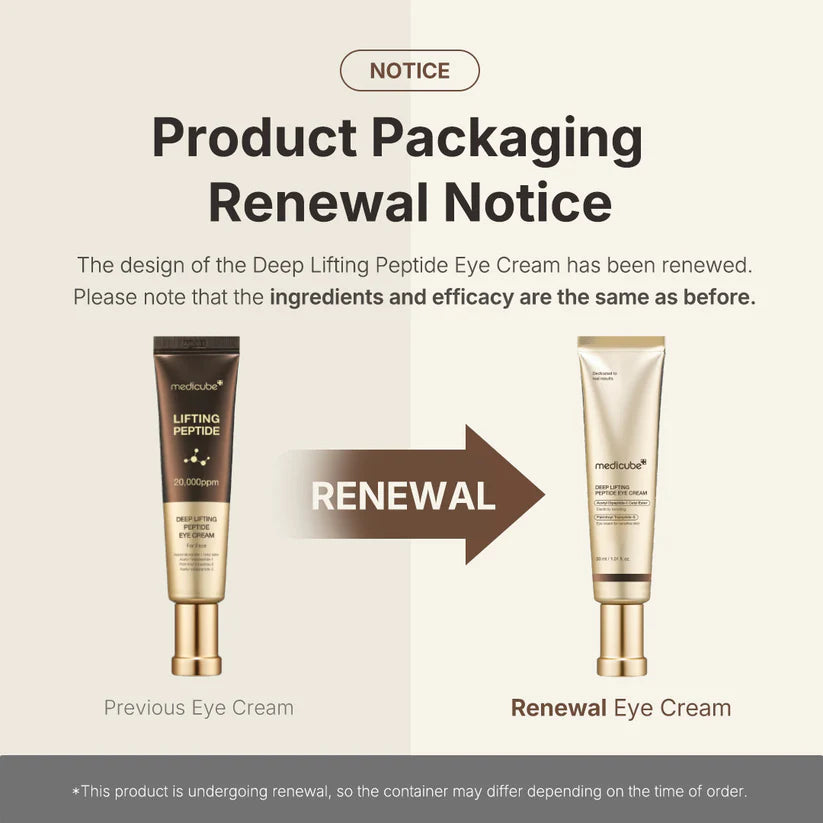 [PRE ORDER] MEDICUBE Deep Lifting Peptide Eye Cream 30ml