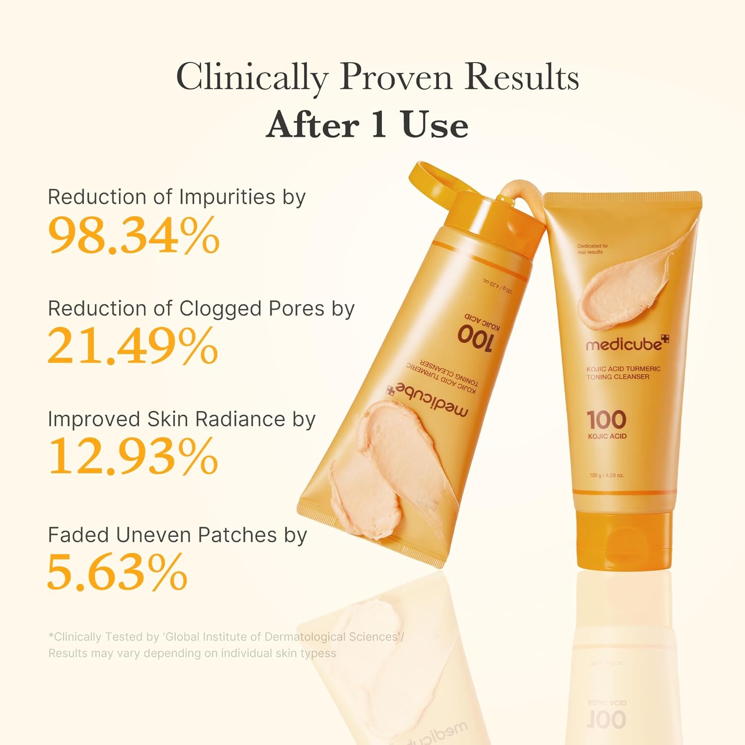 [PRE ORDER] MEDICUBE Kojic Acid Turmeric Toning Cleanser 120ml