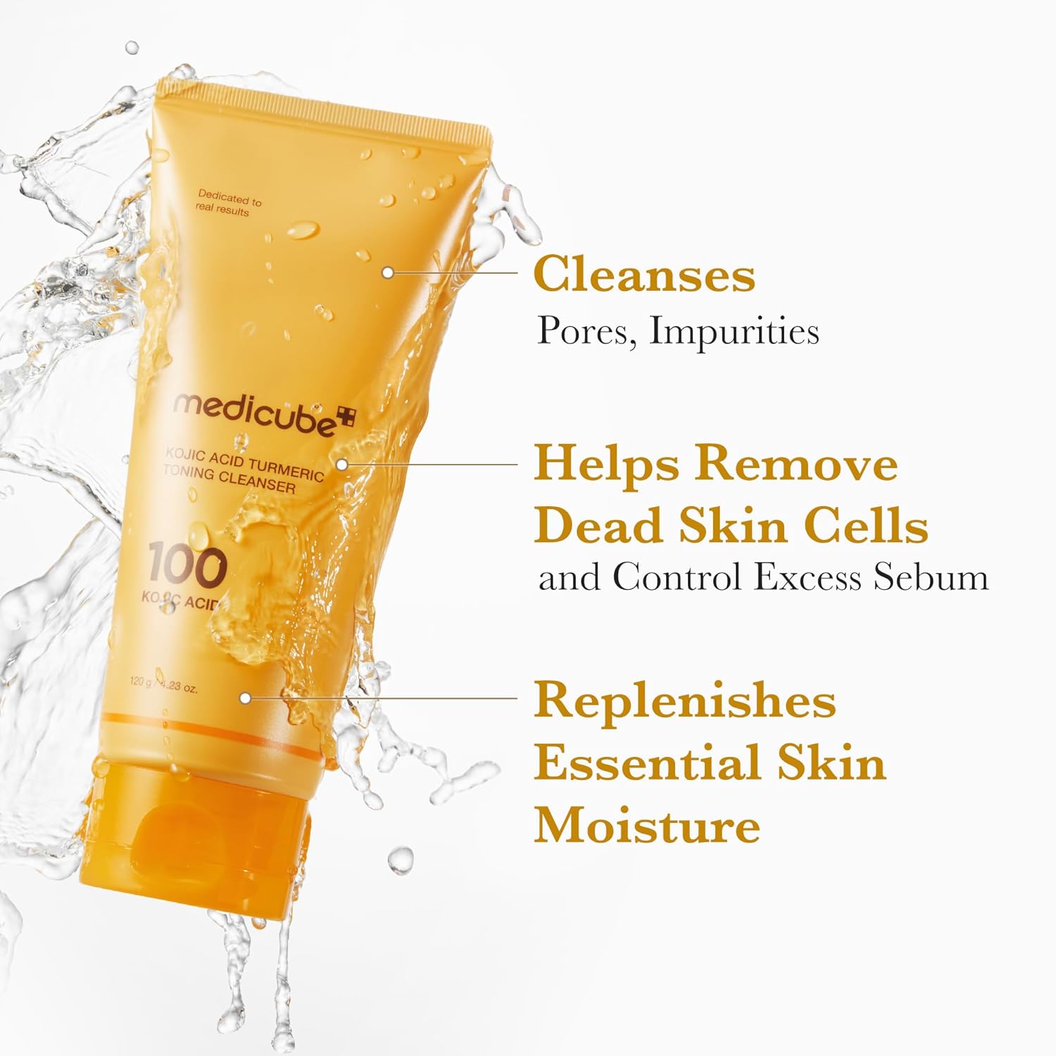 [PRE ORDER] MEDICUBE Kojic Acid Turmeric Toning Cleanser 120ml