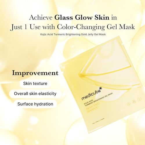 [PRE ORDER] MEDICUBE Kojic Acid Tumeric Brightening Gel Mask 4ea