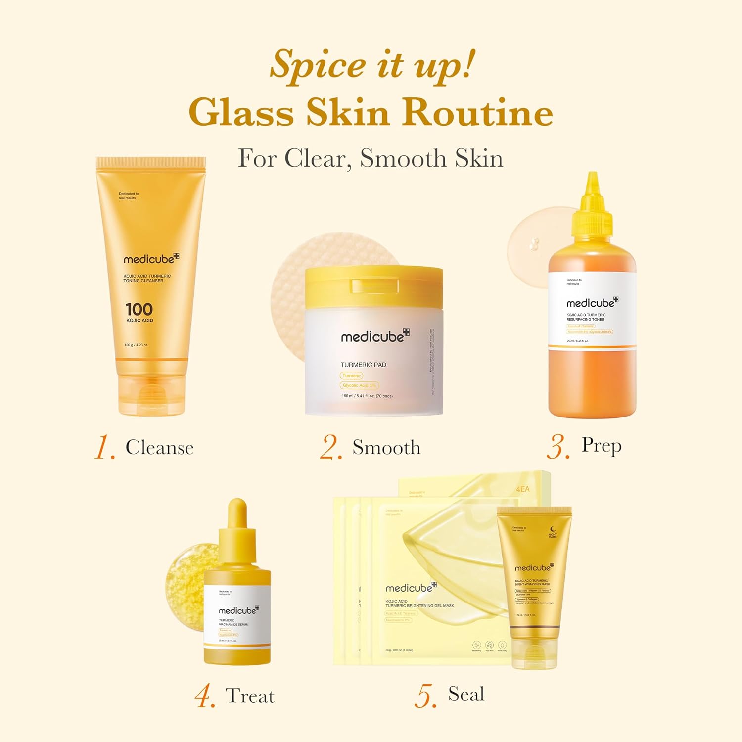 [PRE ORDER] MEDICUBE Kojic Acid Tumeric Niacinamide Serum 30ml