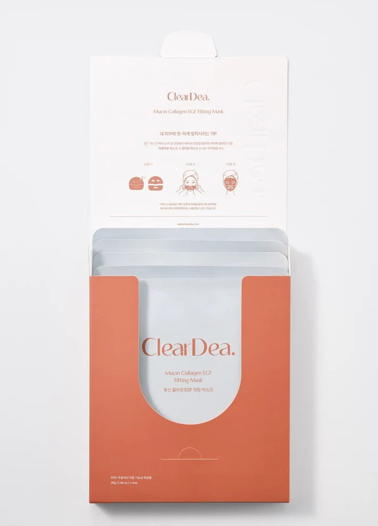 CLEARDEA Mucin Collagen EGF Fitting Mask 5ea