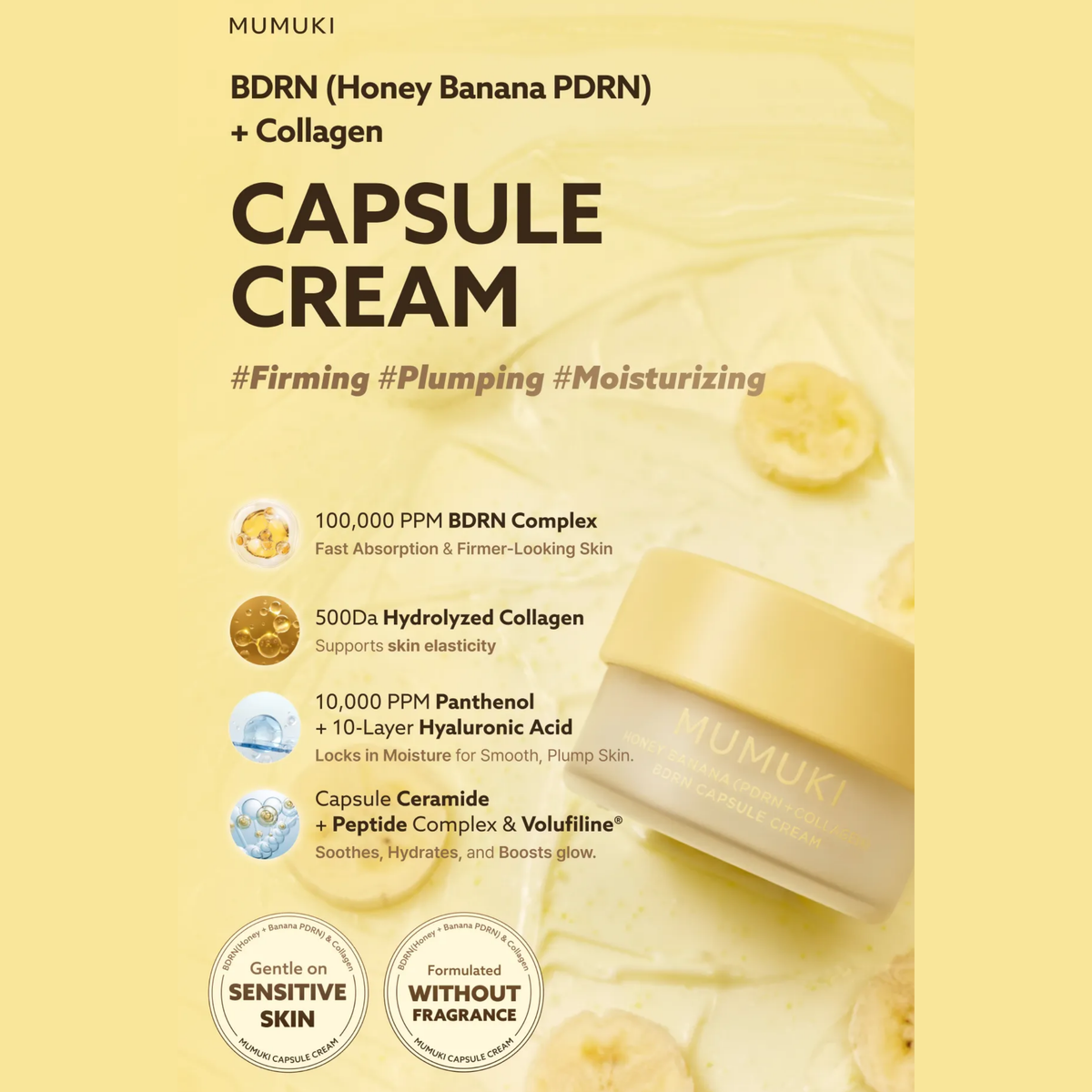 [PRE ORDER] MUMUKI HONEY BANANA BDRN CAPSULE CREAM 50ml