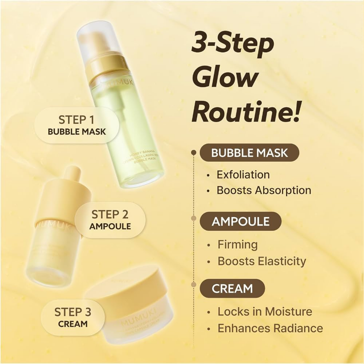 [PRE ORDER] MUMUKI HONEY BANANA BDRN BUBBLE MASK 150ml