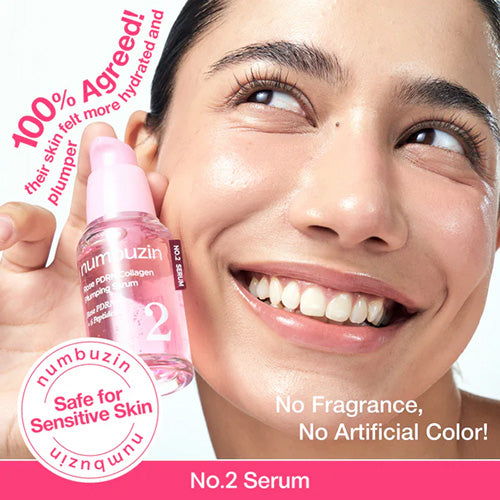 NUMBUZIN No.2 Rose PDRN Collagen Plumping Serum Duo 1.2ml 10ea