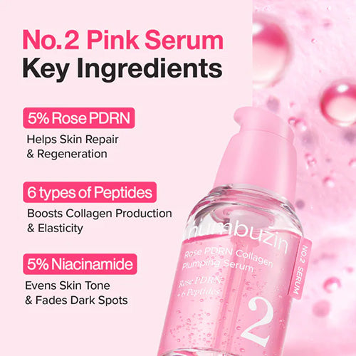 NUMBUZIN No.2 Rose PDRN Collagen Plumping Serum Duo 1.2ml 10ea