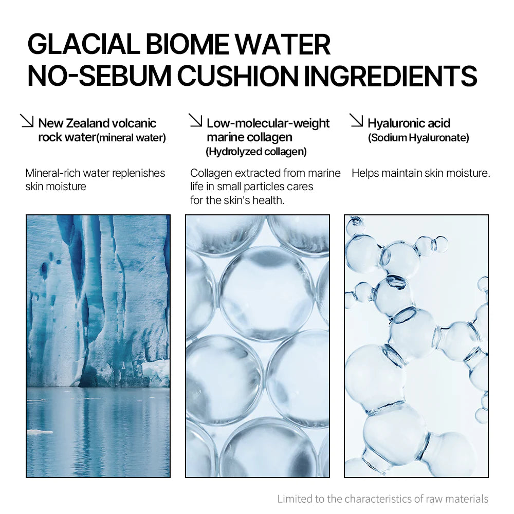 PARNELL Glacial Biome Water No-Sebum Cushion 10ml
