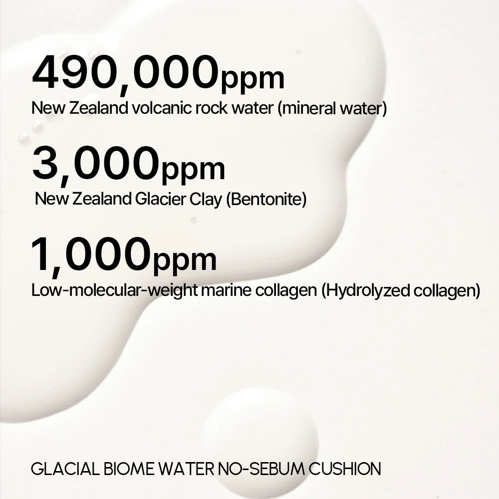 PARNELL Glacial Biome Water No-Sebum Cushion 10ml