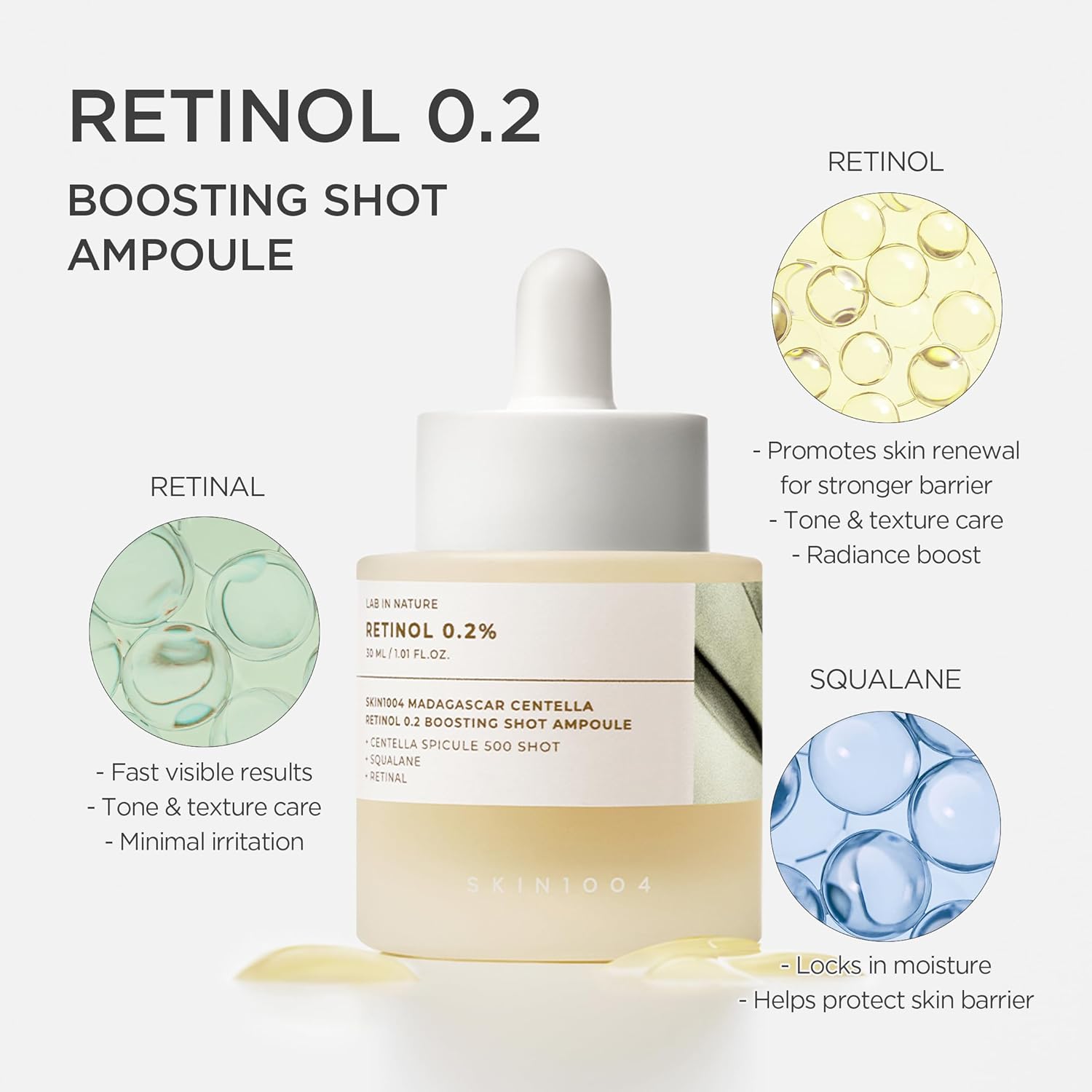 [PRE ORDER] SKIN1004 Madagascar Centella Retinol 0.2 Boosting Shot Ampoule 9ml