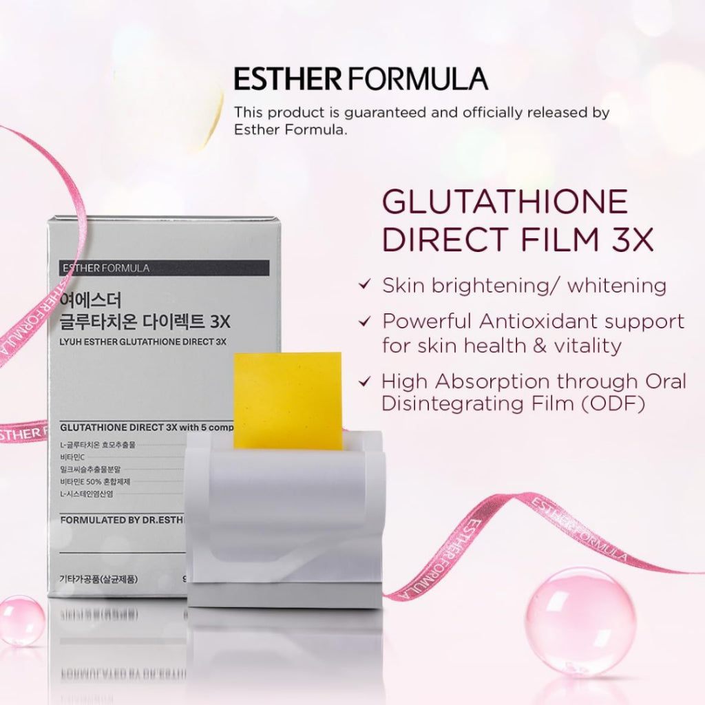 [PRE-ORDER] Esther Formula Glutathione Direct Film 3X -  30pcs / Halal