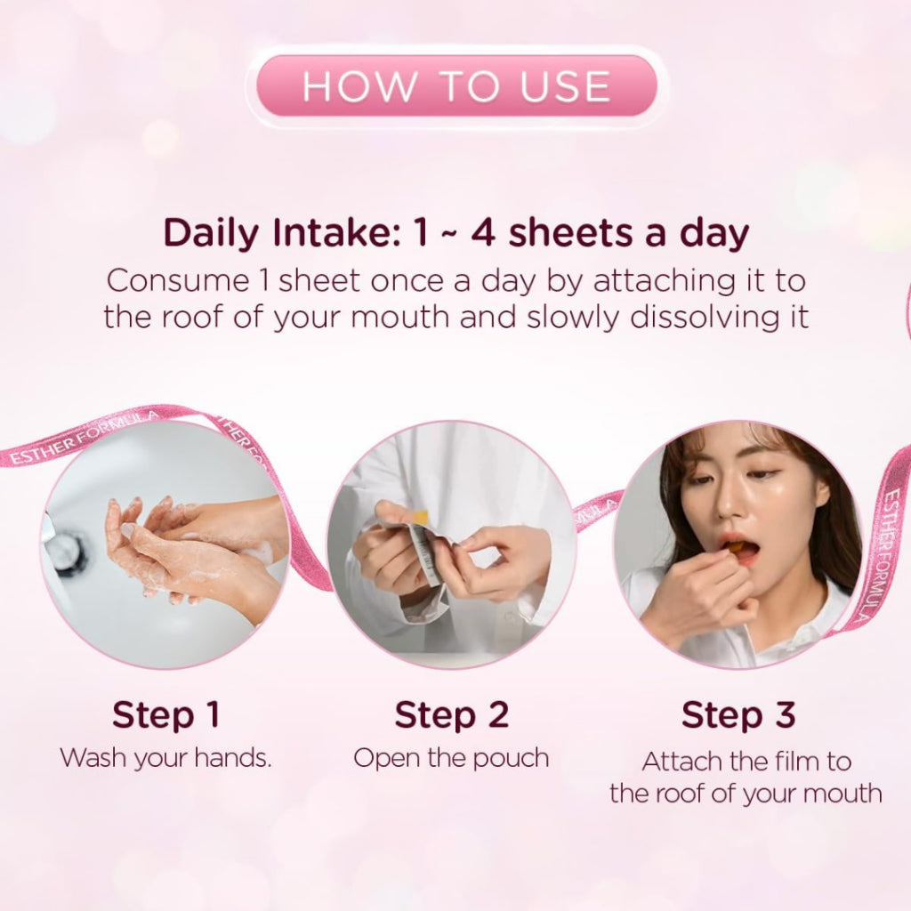 [PRE-ORDER] Esther Formula Glutathione Direct Film 3X -  30pcs / Halal